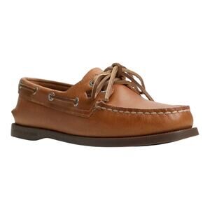Sperry Womens Authentic Original 2 Eye Lace Up Boat Shoe Loafer Tan Size 9 1/2 W